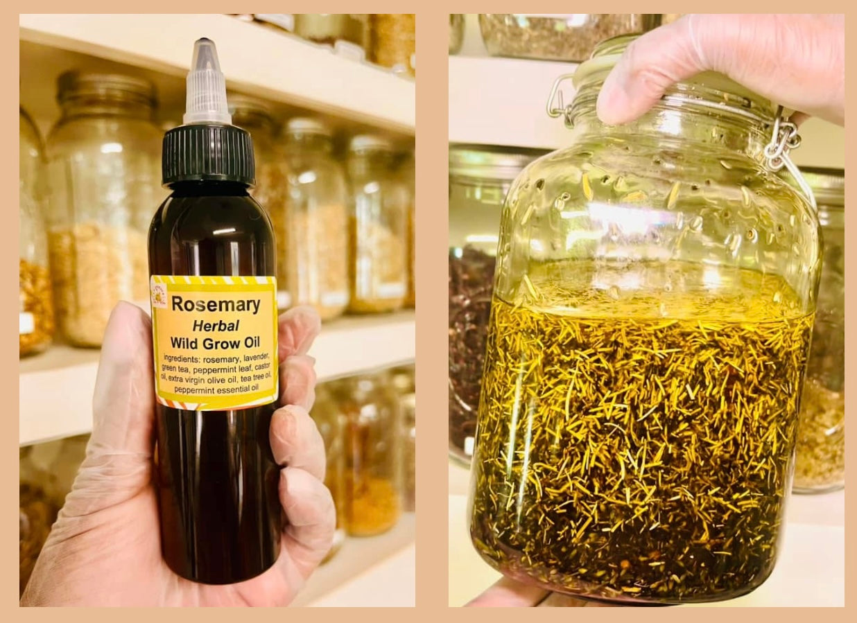 Hair - Rosemary Herbal Wild Grow Oil 4oz