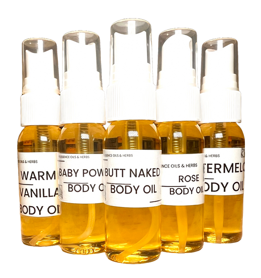 Body Oils - made with Jojoba Oil, Sunflower Oil & Olive oil