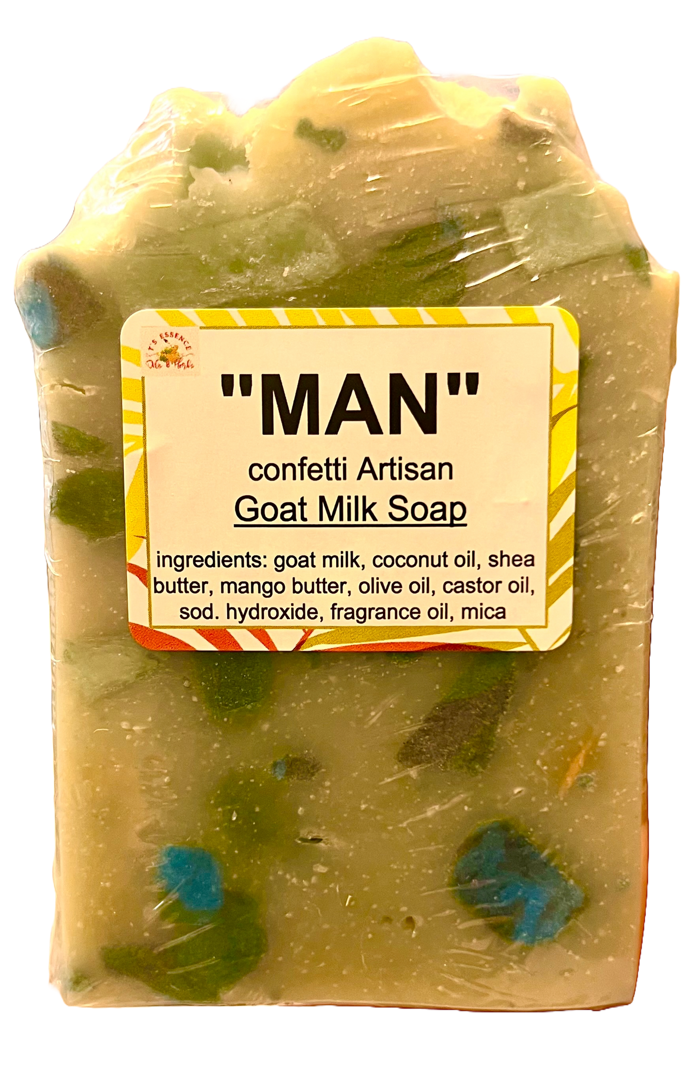 Natural Soap - "Man" Goat Milk Cologne Soap - Oversized Artisan