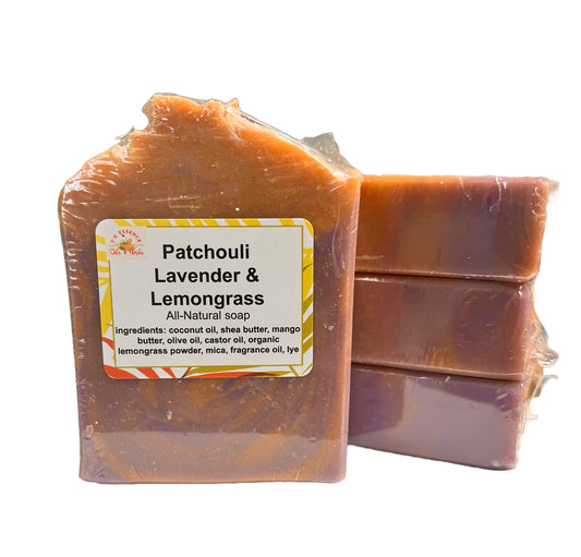 Natural Soap - Patchouli Lavender & Lemongrass