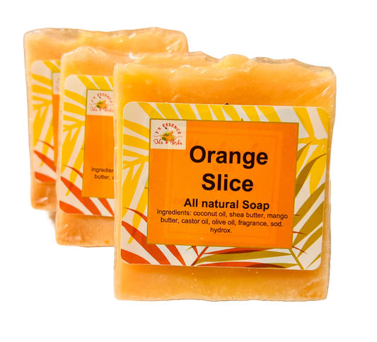 Natural Soap - Orange Slice (3 bars)