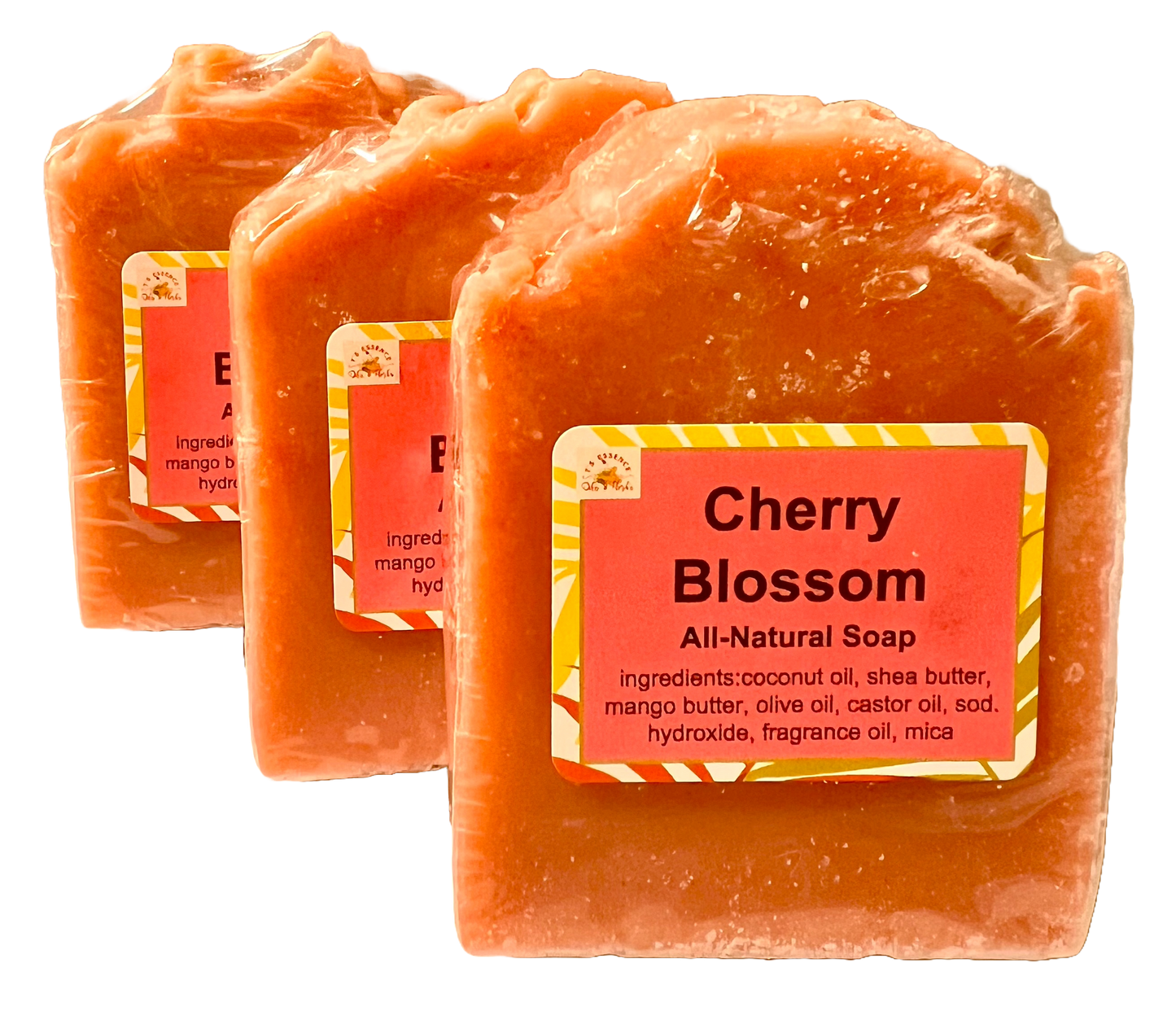 Natural Soap - Cherry Blossom (3 bars)