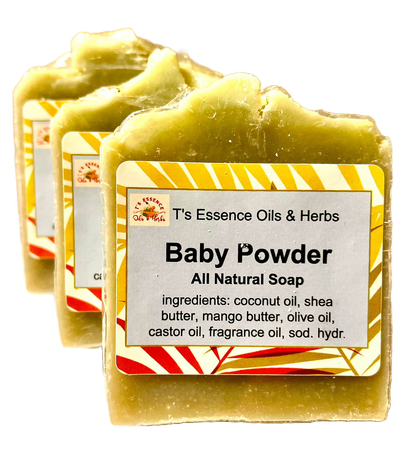 Natural Soap - Baby Powder (3 Bars)